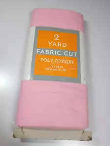 Fabric Walmart Polycotton Pink 2 Yards x 45" - Picture 1 of 2
