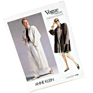 Vogue 1706 Anne Klein Sewing Pattern Coat Shorts Pants Top Uncut Misses Sz 8 - Picture 1 of 12