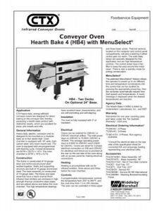 Ctx Hb4 Conveyor Pizza Oven- Hearth BakeÂ 