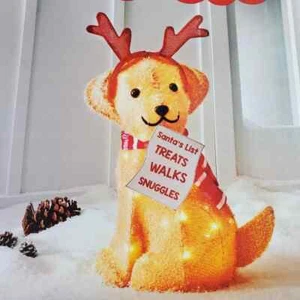 Golden Doodle 25" Kunstfell Weihnachtslicht Wondershop Weihnachten - Bild 1 von 7