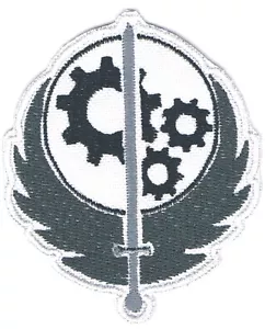 BROTHERHOOD OF STEEL BoS FLAG COSPLAY FALLOUT PATCH SIGN VEGAS - Picture 1 of 1