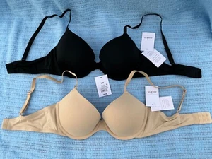 2’fer! Damen Daydream Light Lift Halb BH Auden Beige & Schwarz Größe 32C - Bild 1 von 2