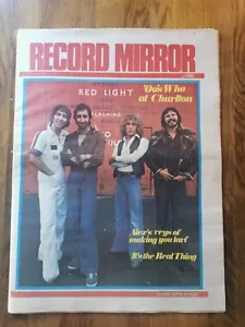 Record Mirror Newspaper June 5th 1976 The Who Cover Mud Posyer - Foto 1 di 3