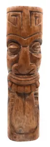 Maori Tiki Totem 12" Natural - Tropical Decor | #yda1100830 - Picture 1 of 1