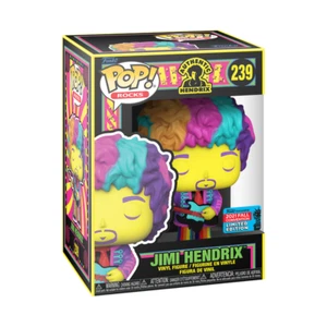 FunKo POP! Rocks Jimi Hendrix #239 Blacklight Rainbow NYCC 2021 Shared Exclusive - Picture 1 of 1