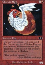 Chicken Egg X4 (Unglued) MTG (NM) *CCGHouse* Magic