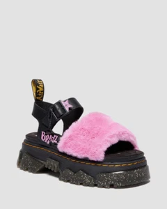 Sandalias para mujer Dr. Martens Mattison Bratz con correa edición limitada rosa/negro - Imagen 1 de 8