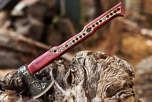 Hecho a mano hacha vikinga hacha de acero al carbono hecha a mano hacha valhalla regalo para él JW1246 - Imagen 1 de 3