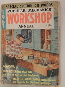 Vintage 1961 Popular Mechanics Workshop Annual Magazine - Picture 1 of 2
