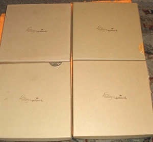 Set of 4 Hallmark LITTLE GALLERY 6" Pewter Plates Original boxes and paperwork - Picture 1 of 11