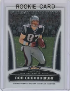 ROB GRONKOWSKI ROOKIE CARD 2010 Topps Finest RC Football Patriots Bucs $$ GRONK! - Picture 1 of 2