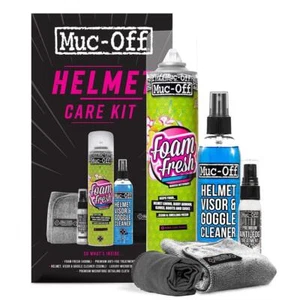 Muc-Off Motorcycle Bike Helmet Care Kit Anti-Fog Visor Spray Cleaner New - Picture 1 of 10
