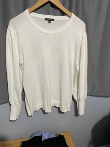 Adrianna Papell Cream Sweater Xl - Picture 1 of 4