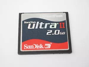 SANDISK ULTRA II 2GB CF COMPACT FLASH CAMERA MEMORY CARD. - Picture 1 of 2