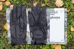 UVEX Twinflex Reithandschuhe Echt Lamm Nappa Leder Größe 9 schwarz NEU - Bild 1 von 5