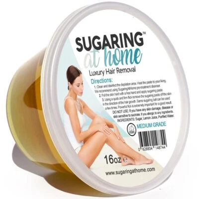 SUGARING NYC Sugaring Waxing Medium 16 oz. for Legs, Arms, Chest and Bikini Sugaring Waxing