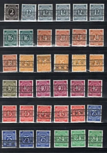 GERMANY AMERICAN BRITISH OCCUPATION SELECTION MH BAND OVERPRINTS SEVERAL EXPERTI - Picture 1 of 2