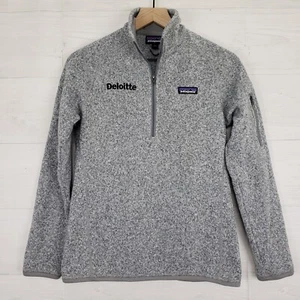 Patagonia Better maglione quarto zip donna taglia small grigio pile outdoor - Foto 1 di 11