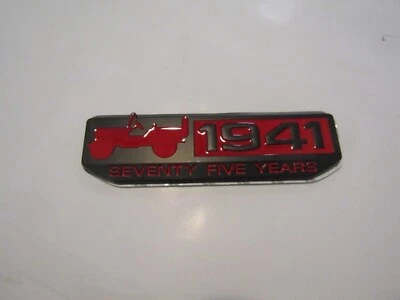 Jeep Renegade Patriot Brújula Cherokee 2016 2017 75 aniversario emblema negro/rojo Foto 1 de 4