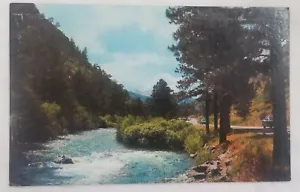 RPPC Thompson Canyon, Estes Park CO VINTAGE, pubblicato luglio 1972, 6 ct - Foto 1 di 4