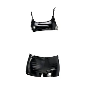 Damen Dessous Anzug Set Beschnitten BH Gurte Shorts Einstellbar Oben Mini Hosen - Bild 1 von 29
