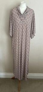 FAB Next Multicolour Ditsy Animal Print Maxi Dress Size 20 VGC Side Splits - Picture 1 of 9