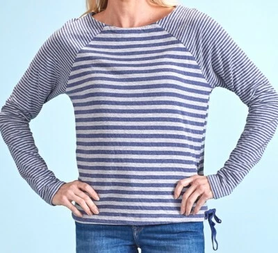 PULLOVER Dana a Rayas Lado de la Playa Mediano AZUL MARINO FRESH PRODUC $75 NUEVO CON ETIQUETAS Nuevo M Foto 1 de 2