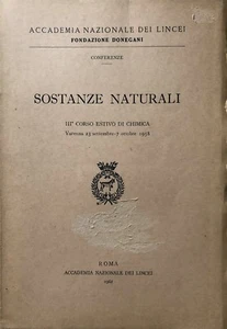 AA.VV. NATÜRLICHE SUBSTANZEN III DRITTER SOMMERKURS CHEMIE 1958 AKADEMIE LUCHS - Bild 1 von 5