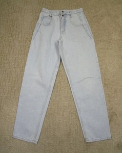 Vintage Guess Jeans Women 27x30 High Rise Tapered Pants Light Wash Denim 90s USA - Picture 1 of 9