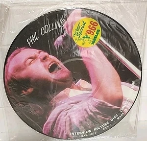 Phil Collins GENESIS Interview PICTURE DISC Out Print Made in England New - Foto 1 di 2