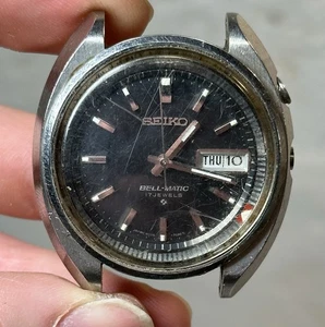 Reloj Vintage Años 70 SEIKO BELL MATIC 17 Joyas Día Fecha/Alarma 4006-7002 PIEZAS - Imagen 1 de 9