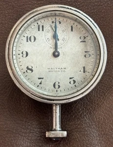 Antique Automobile Accessory Vintage 1920’s Waltham Watch Co. Ford Dash Clock - Bild 1 von 15