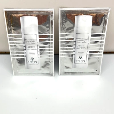 2 paquetes de muestra máscara enzimática exfoliante Sisley Paris 1 minuto 1 g/0,03 oz cada uno Foto 1 de 4