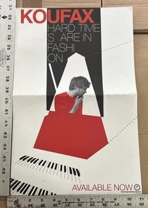KOUFAX HARTE ZEITEN SIND IN MODE HUNDEHAUS PLATTEN SELTENE CD/LP PROMO POSTER - Bild 1 von 2