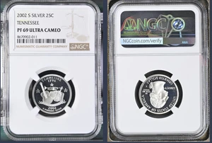 2002-S Proof State Quarter, Tennessee,  PF69 Ultra Cameo NGC Graded - Picture 1 of 1