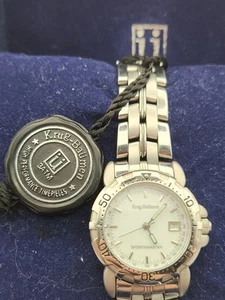 Krug Baumen Womens Sportsmaster Diver Watch Diamond MOP Dial 29mm New Battery - Picture 1 of 13