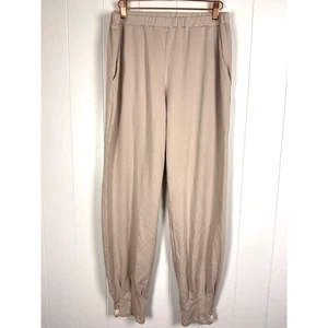 Planet by Lauren G Pinch Pleated Pants 100% Pima Cotton Lounge Pants Size 3/L - Picture 1 of 7