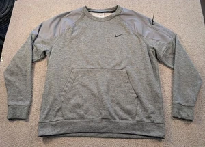 Felpa Nike Therma-Fit Training XL Grigio DQ4854-063 Zip Manica Tasca Pile - Foto 1 di 7