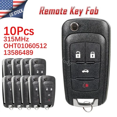 10 para 2011 2012 2013 2014 2015 2016 Chevrolet Camaro Cruze controle remoto flip chaveiro - Imagem 1 de 4