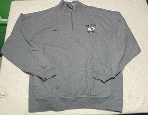 Rutland Raiders Nike 1/4 Pullover Sweatshirt HS Fußball grau Herren XL - Bild 1 von 6