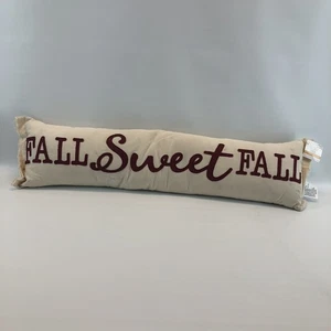 Almohada decorativa lumbar Ashland “Fall Sweet Fall” marfil dobladillo crudo granja 35 X 9 - Imagen 1 de 5