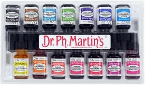 Dr. Ph. Martin's Radiant Konzentrierte Wasserfarbe, 0,5 oz, 14er Set (Set A) - Bild 1 von 5