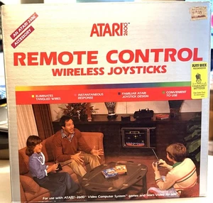Vintage Atari 2600 Wireless Remote Control Joysticks CX42 Complete 1983 NEW - Picture 1 of 9