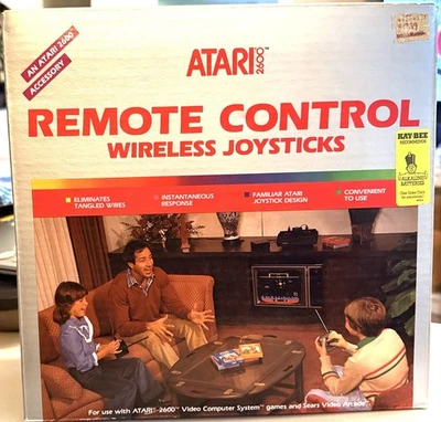 Vintage Atari 2600 Wireless Remote Control Joysticks CX42 Complete 1983 NEW - Image 1 of 4