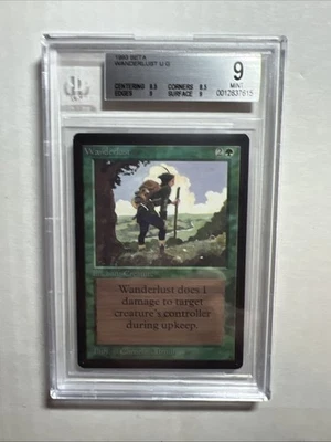MTG Beta Wanderlust BGS 9 Mint (with Gem Mint centering) 1993 - Image 1 of 4