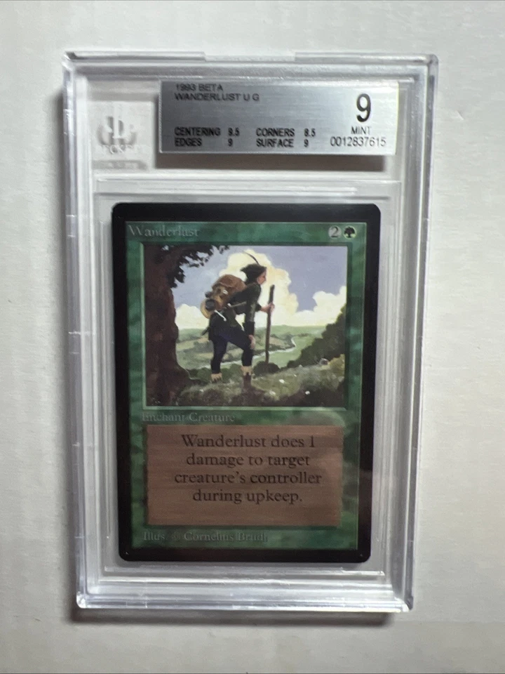 MTG Beta Wanderlust BGS 9 Mint (with Gem Mint centering) 1993 - Image 1 of 4