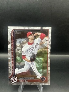2025 Topps Serie 1 Diamante Lámina Paralelo #334 MacKenzie Gore Nationals - Imagen 1 de 2