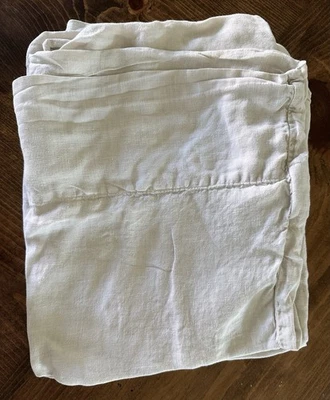 Hardware Restauración Bebé y Niño, Sábana Plana Q Lino y 2 Fundas de Almohada, Beige Foto 1 de 4