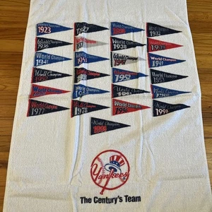Vintage New York Yankees Century’s Team Towel MLB Pennants Championships - Picture 1 of 10