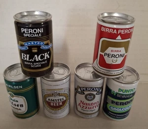 6 Miniatur Bierdosen, Dose Bier, ungeöffnet aus Nachlass ca. 5 x 2,7 cm - Bild 1 von 7